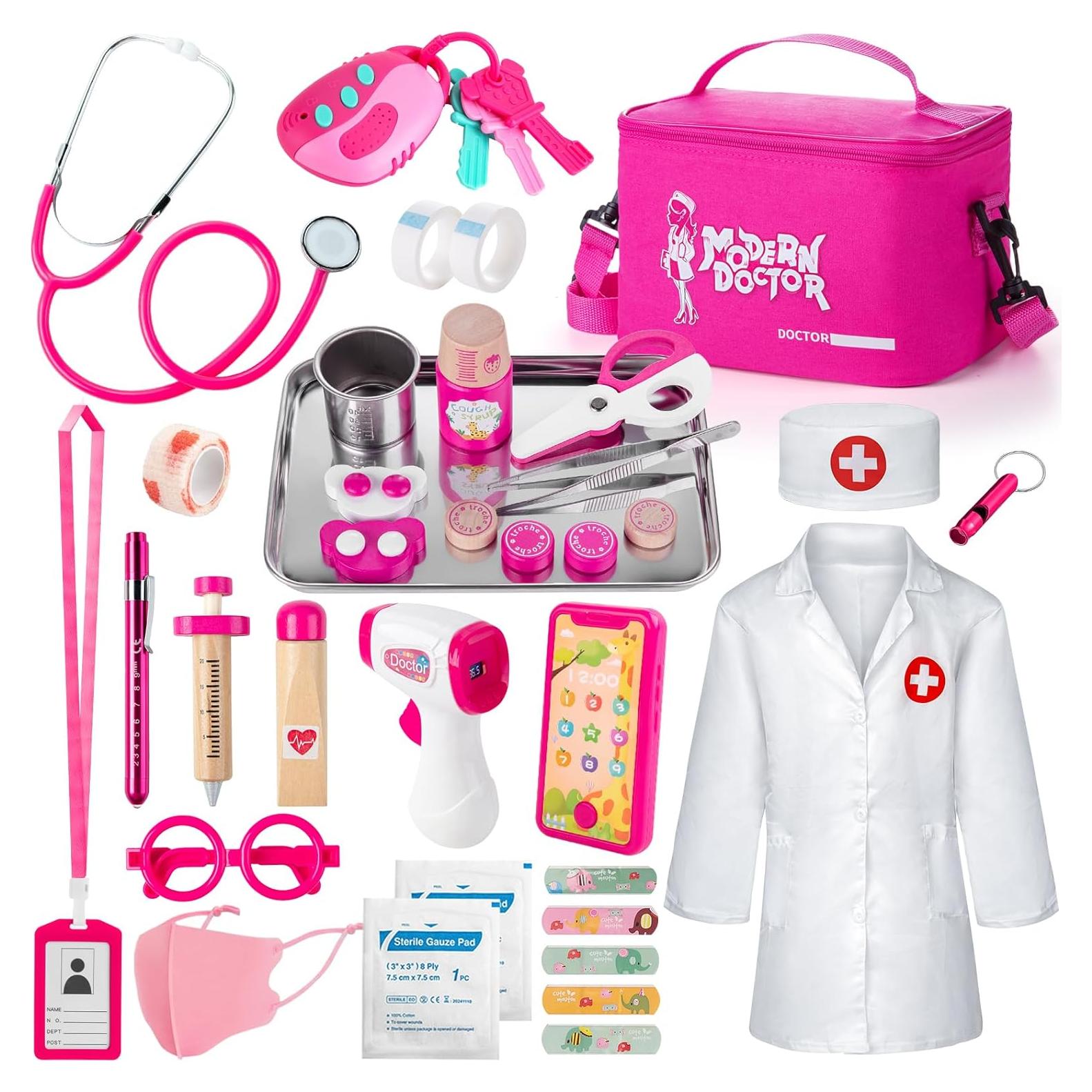 Juego de Doctor para Niñas Sundaymot - 34 Piezas con Estetoscopio