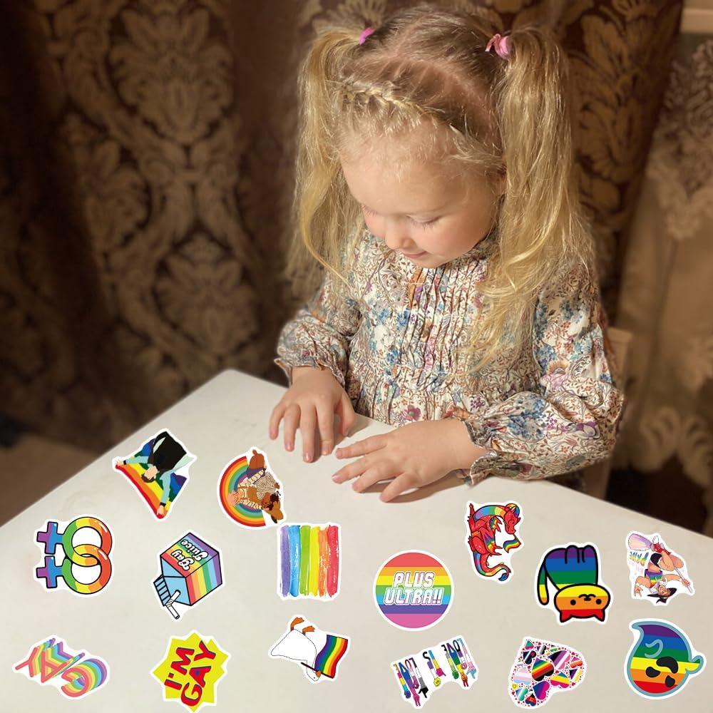 103 Calcomanías de Orgullo LGBTQ+ Ohhaha - Impermeables