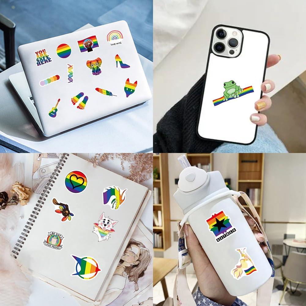 103 Calcomanías de Orgullo LGBTQ+ Ohhaha - Impermeables
