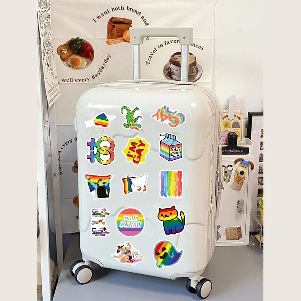 103 Calcomanías de Orgullo LGBTQ+ Ohhaha - Impermeables