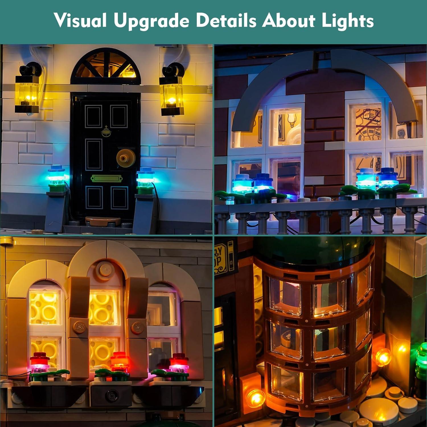 Kit de Iluminación LED LocoLee para LEGO 10351 Sherlock Holmes