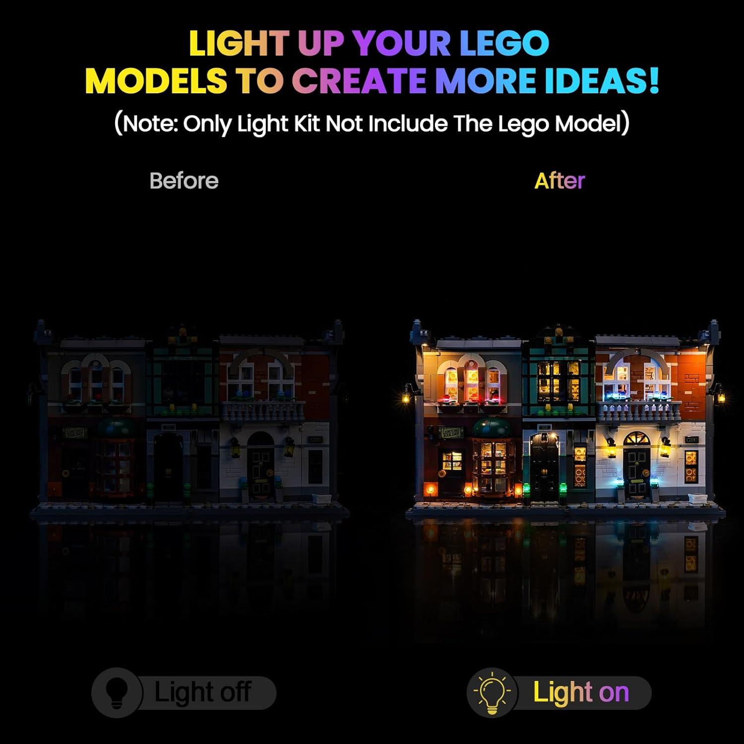 Kit de Luz LED Hilighting para Lego Sherlock Holmes Book Nook