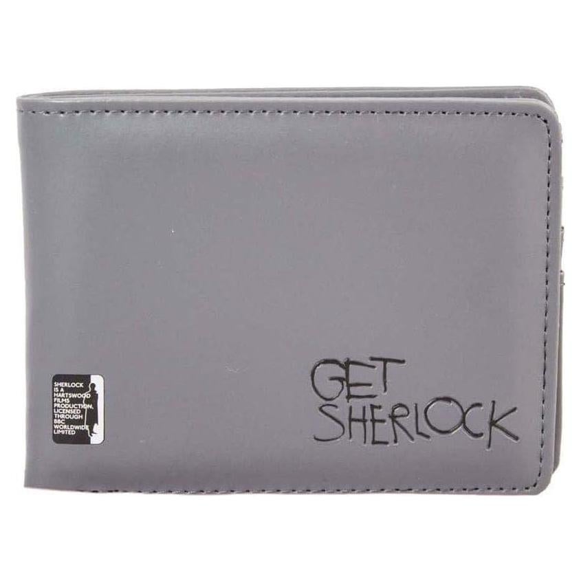 Cartera Bi-Fold para Hombres Seven20 Sherlock Holmes Gris
