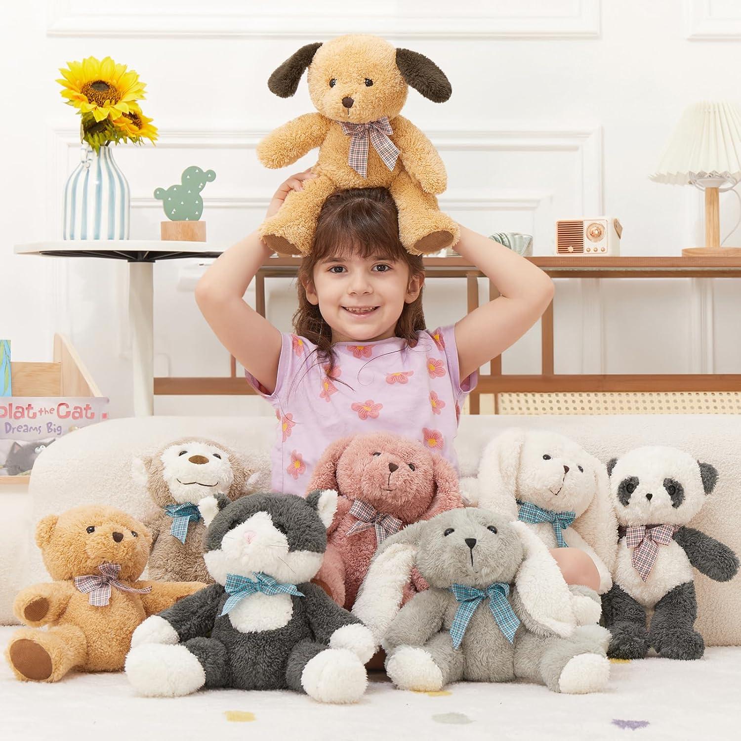 MaoGoLan Set 8 Animales de Peluche 32 cm para Niños