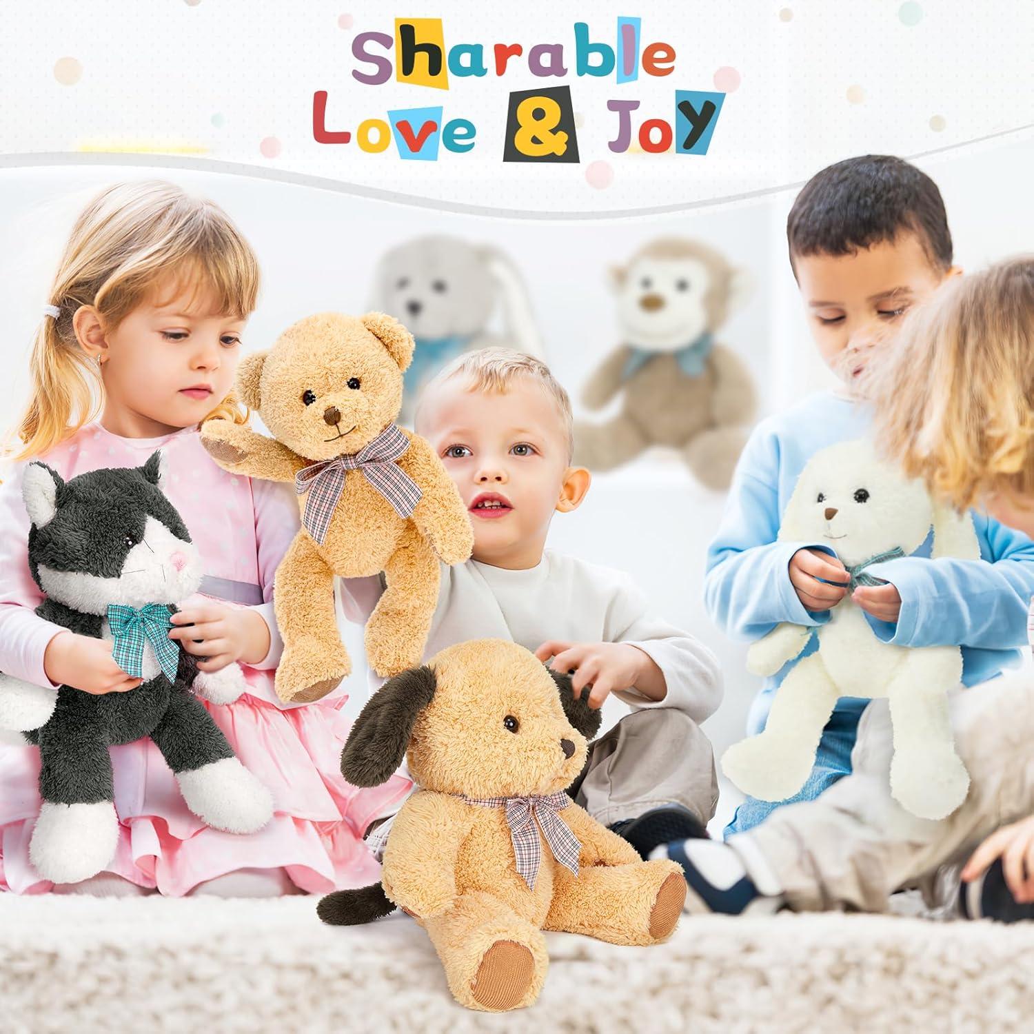 MaoGoLan Set 8 Animales de Peluche 32 cm para Niños