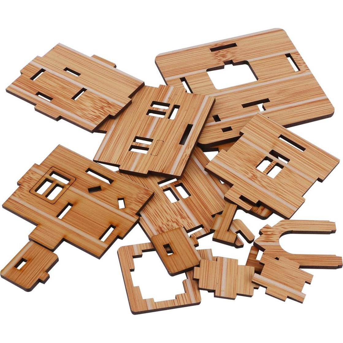 Rompecabezas 3D de Madera ZOSEN - Mini Casa DIY 11 a 19 Piezas