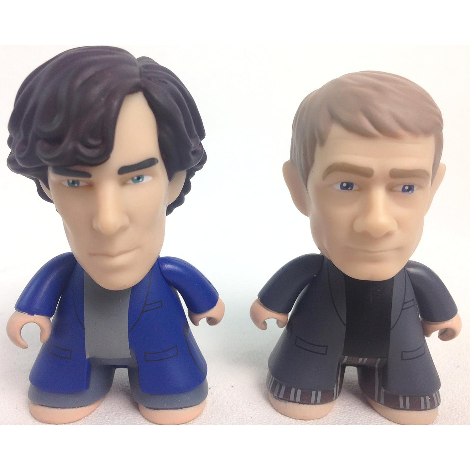Pijamas Figuras de Vinilo 3" Titan Sherlock y John 2-Pack