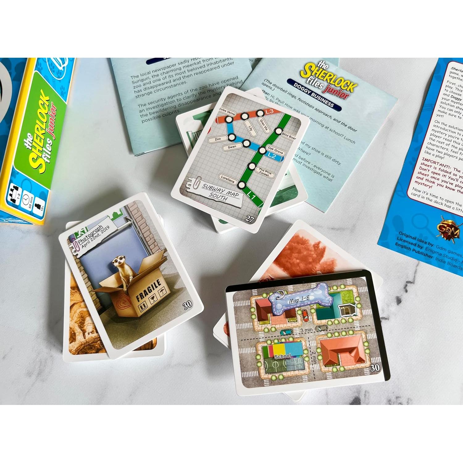 Juego de Mesa Sherlock Files Jr - Investigaciones para Niños