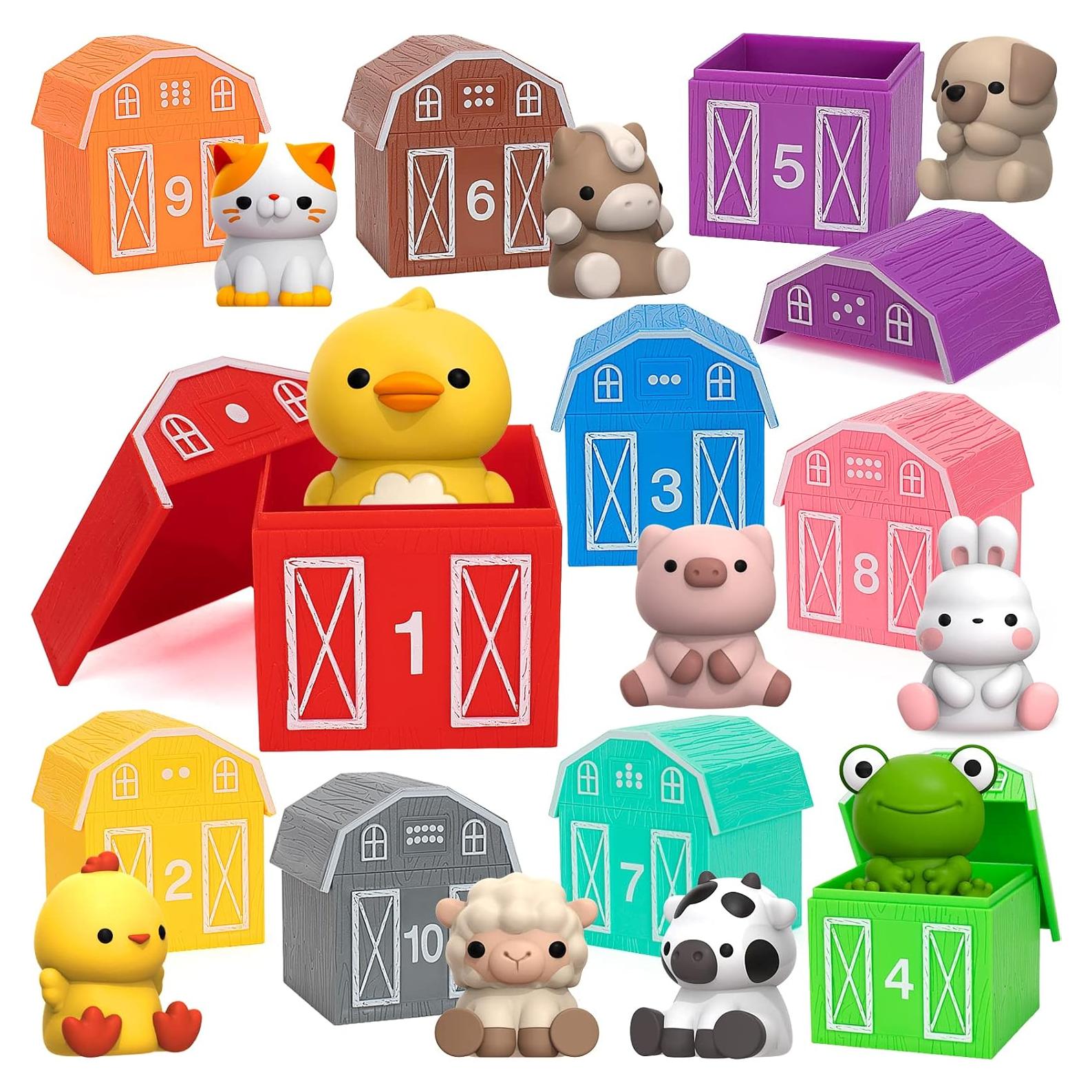 Juguetes Educativos KMUYSL Animales de Granja 12-36 Meses