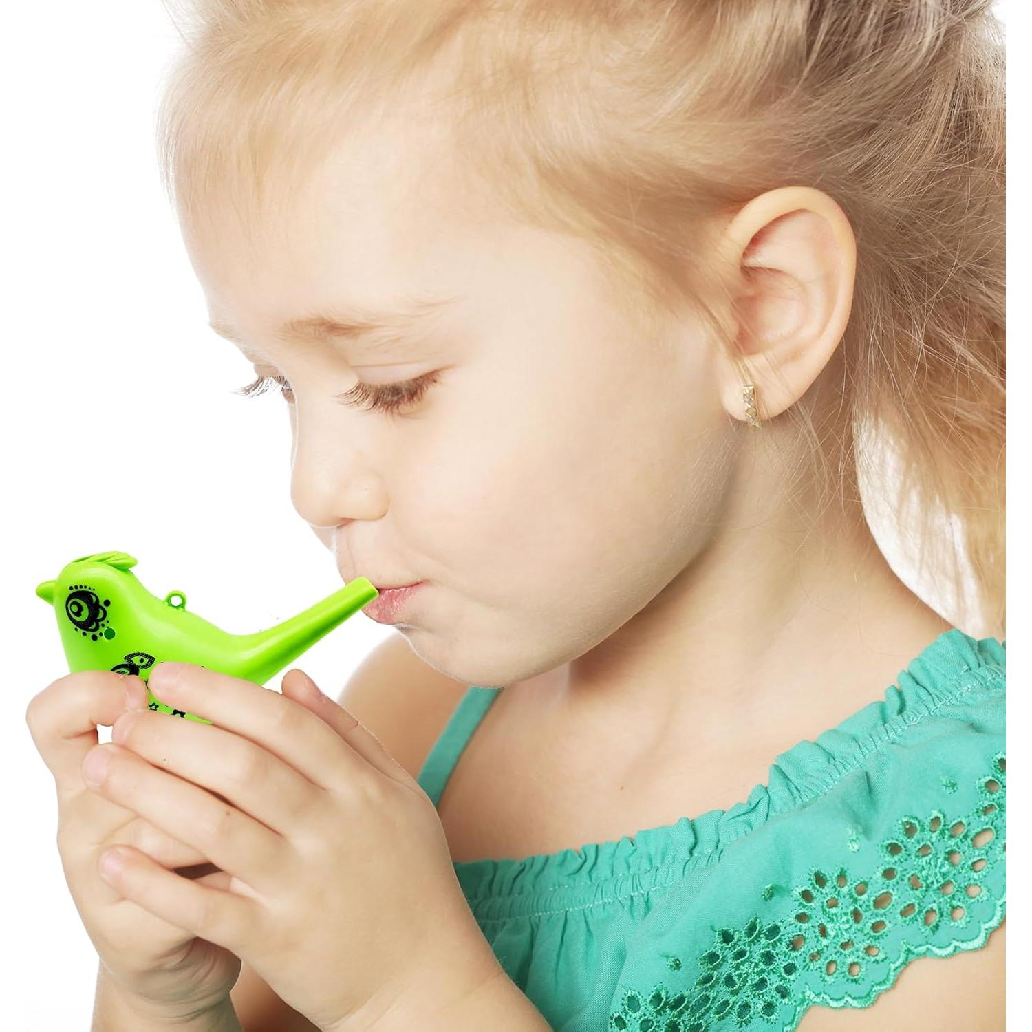 24 Silbatos de Agua en Forma de Ave para Niños - Juguete Musical