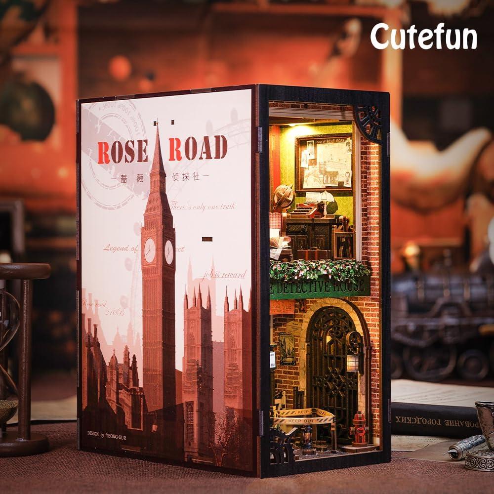 Kit de Nook de Libros DIY Cutefun - Agencia de Detectives Rosa