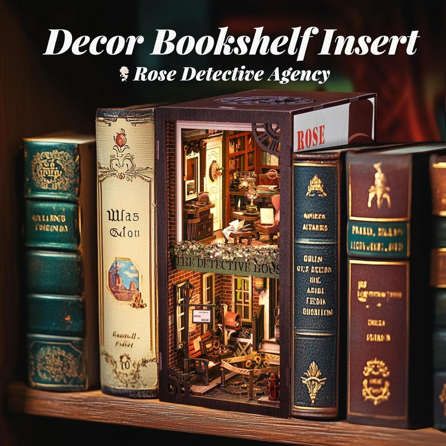 Kit de Nook de Libros DIY Cutefun - Agencia de Detectives Rosa