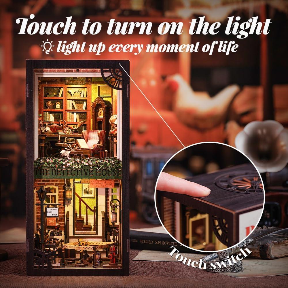 Kit de Nook de Libros DIY Cutefun - Agencia de Detectives Rosa