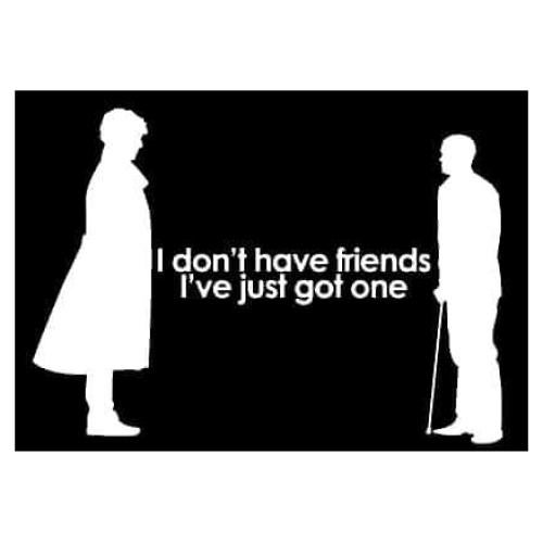 Calcomanía de Vinilo Automóvil LLI - No Tengo Amigos