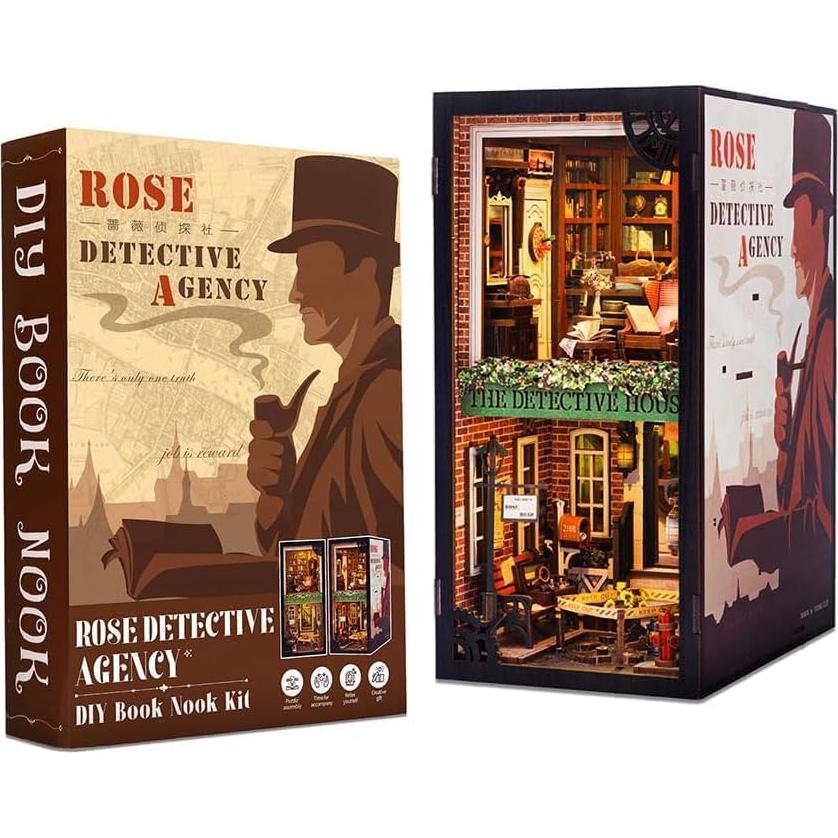 Kit de Casa en Miniatura DIY Cutebee - Agencia de Detectives Rosa