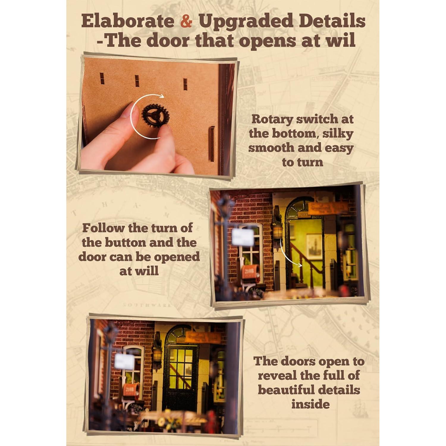 Kit de Casa en Miniatura DIY Cutebee - Agencia de Detectives Rosa