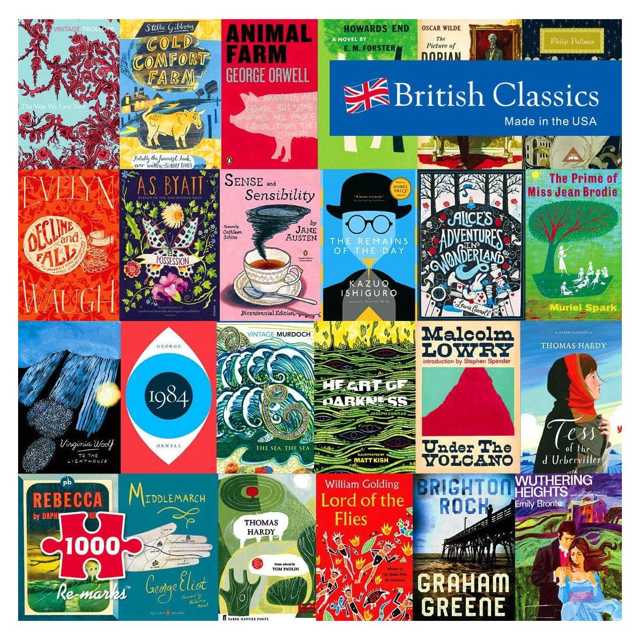 Rompecabezas Literario Re-marks 1000 Piezas Clásicos Británicos