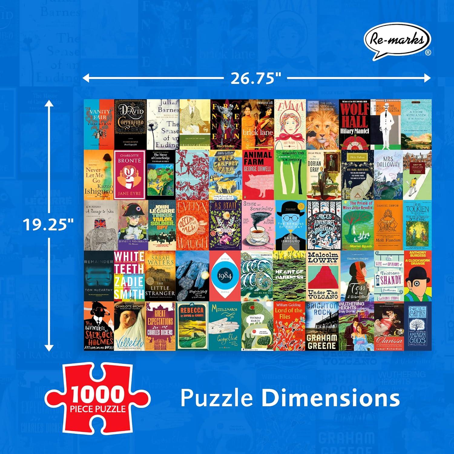 Rompecabezas Literario Re-marks 1000 Piezas Clásicos Británicos