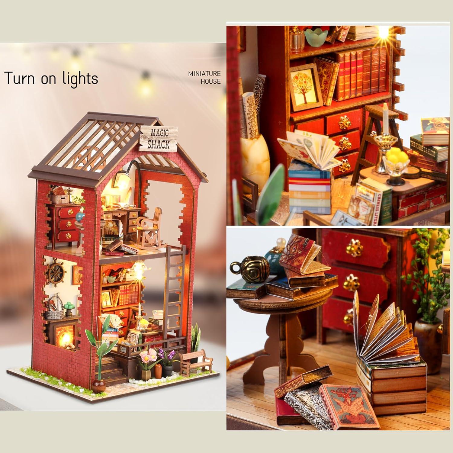 Kit Miniatura Rincón de Libros Flever Casa de Libros 3D