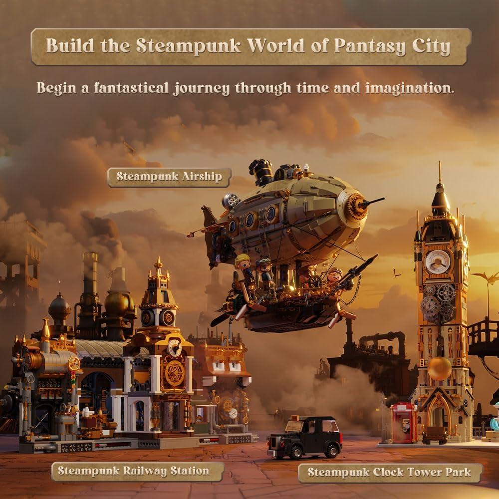 Set de Construcción Aeronave Steampunk PANTASY 1949 - 2.81 kg