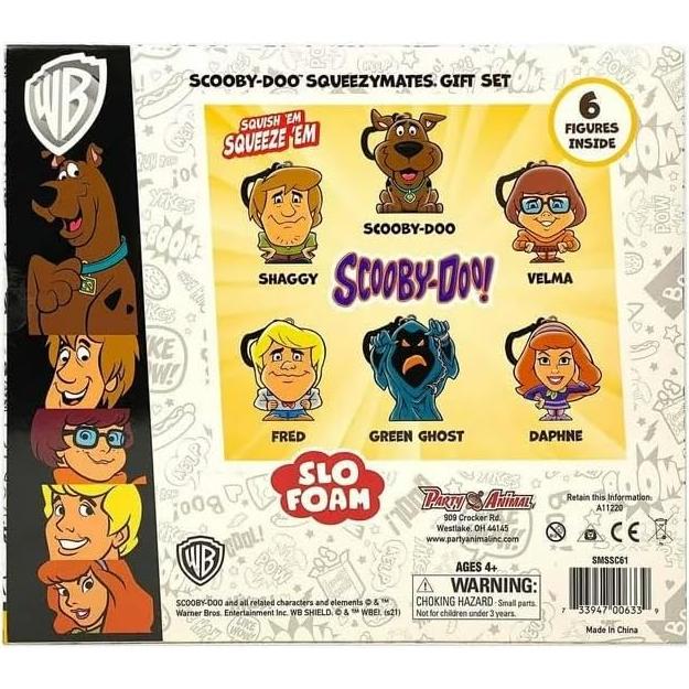 Conjunto de Figuras Coleccionables Scooby Doo - 6 SqueezyMates