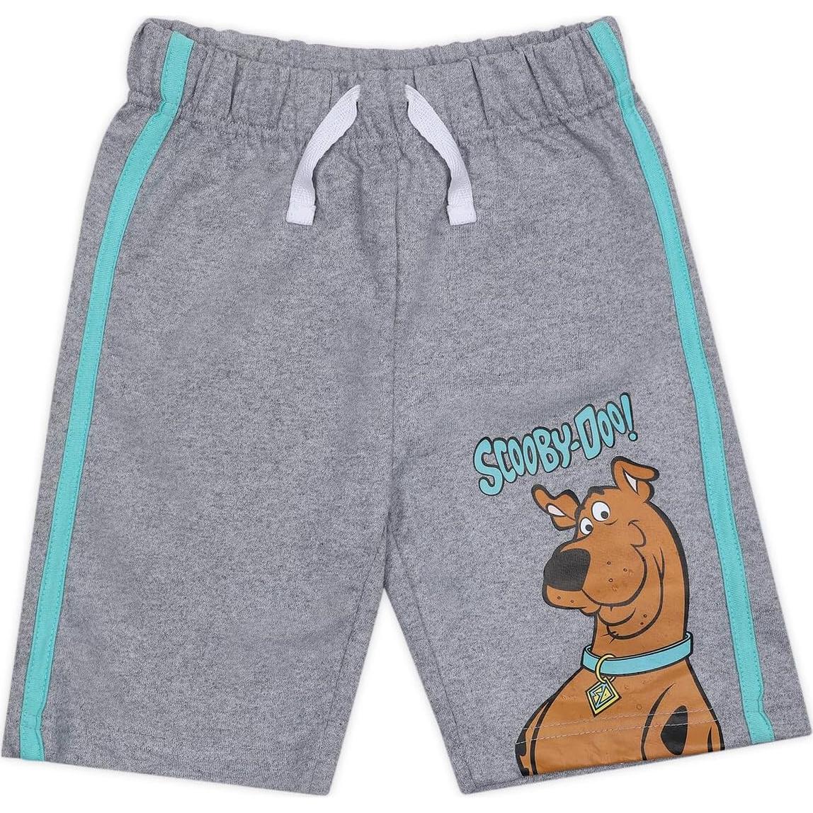 Pantalones Cortos Scooby-Doo Warner Bros. 2 Piezas Gris/Azul 4T