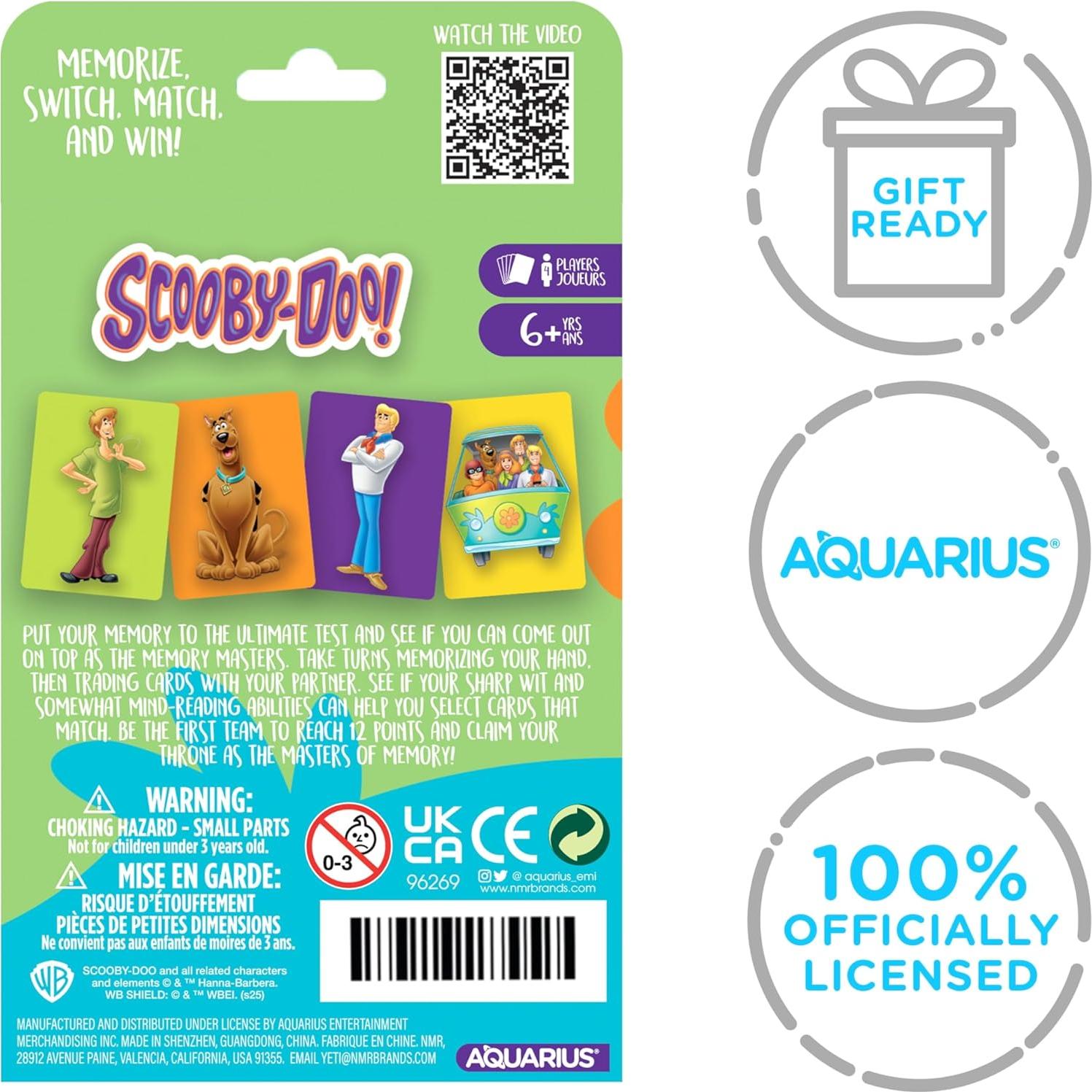 Juego de Cartas Memory Master AQUARIUS Scooby Doo - 4 Jugadores