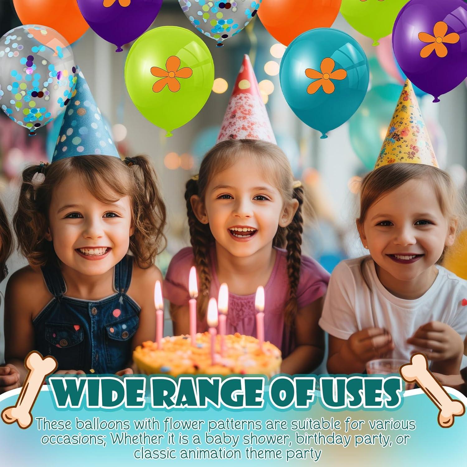 Civaner 63 Pcs Globos de Cumpleaños de Perro Caricatura 30 cm