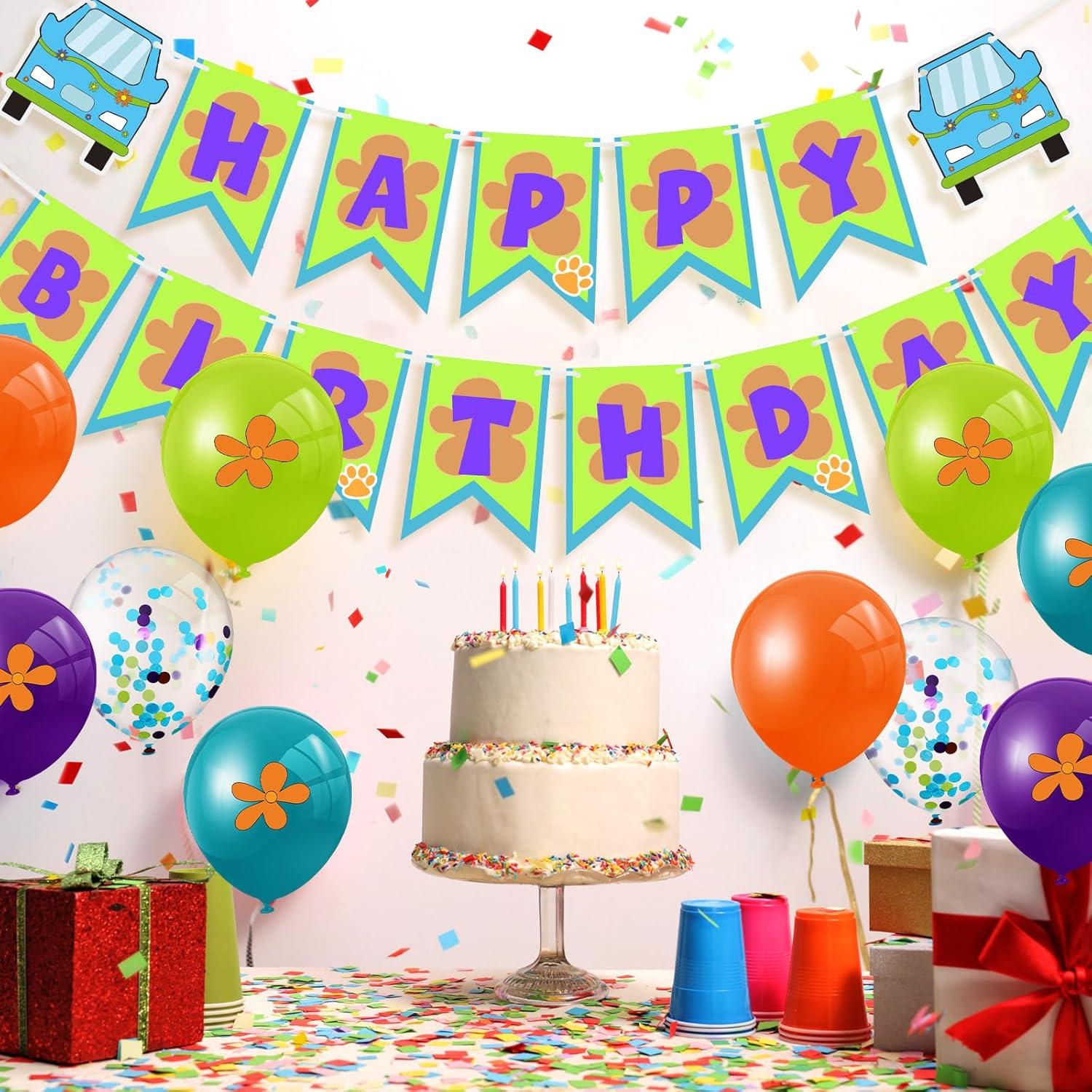 Civaner 63 Pcs Globos de Cumpleaños de Perro Caricatura 30 cm