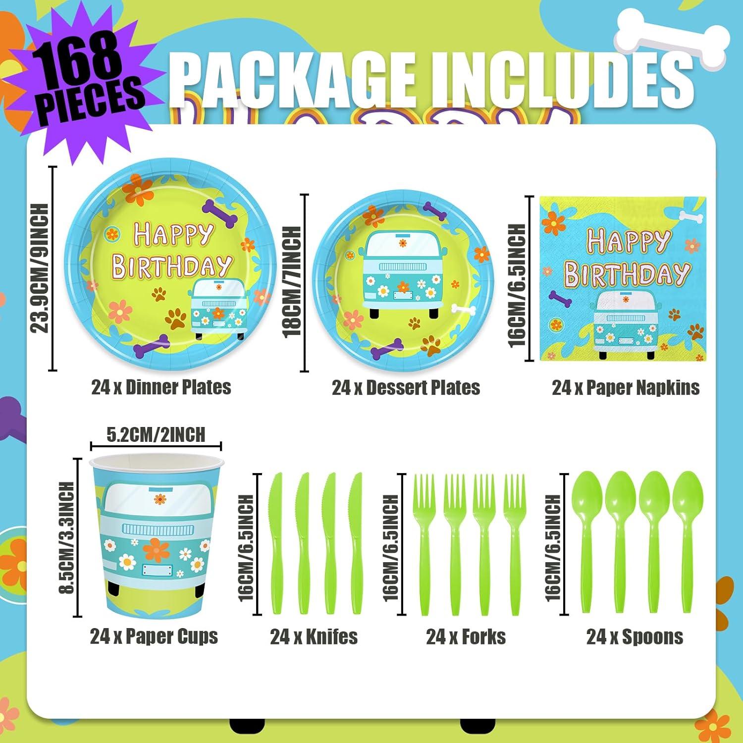 Set de Fiesta de Cumpleaños de Perro Chicvizi para 24 Invitados