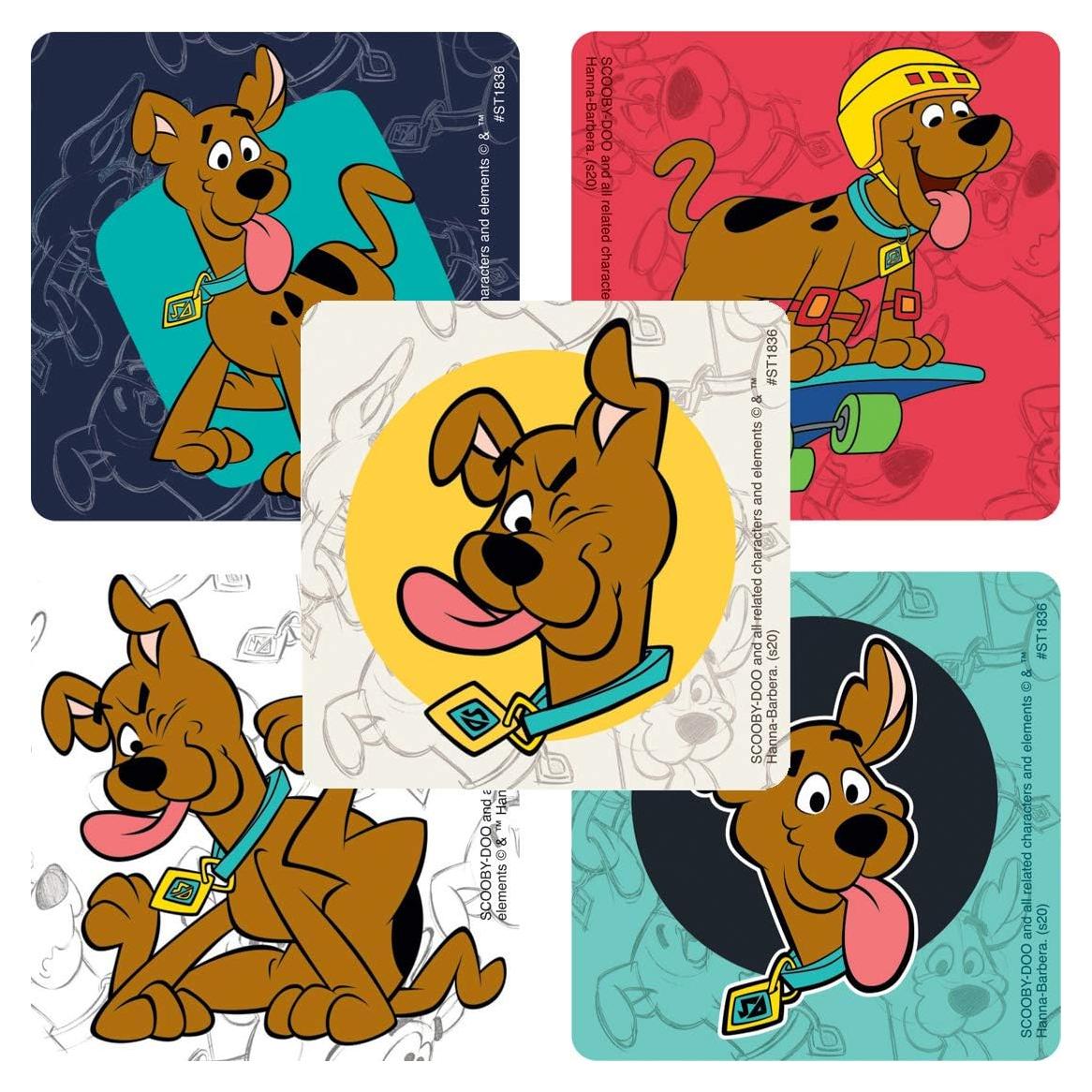 Pegatinas Scooby Doo SmileMakers - 100 unidades Hipoalergénicas