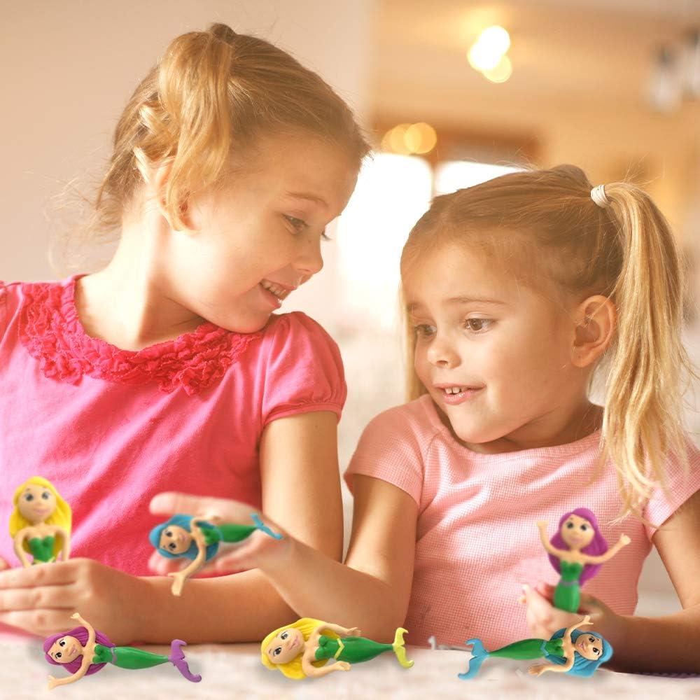 Set de 12 Figuras de Sirena Flexibles ArtCreativity 10.16 cm