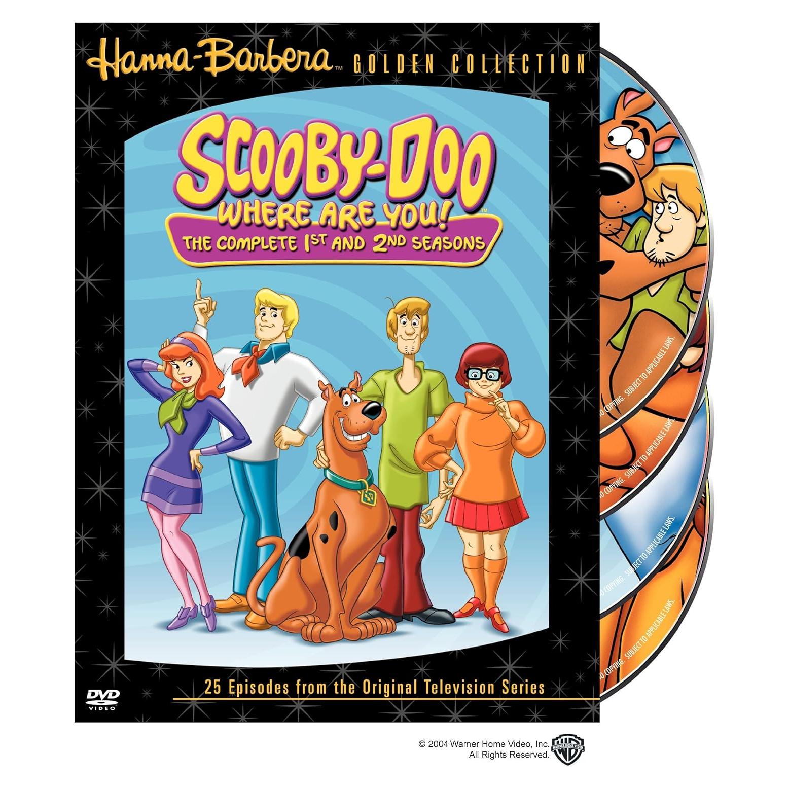 Scooby-Doo DVD Temporadas 1 y 2 Warner Bros 25 Episodios