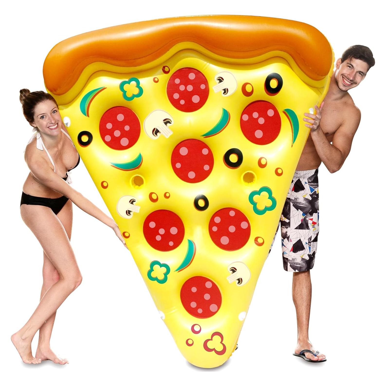 Flotador Inflable Gigante Rebanada de Pizza JOYIN 179 cm