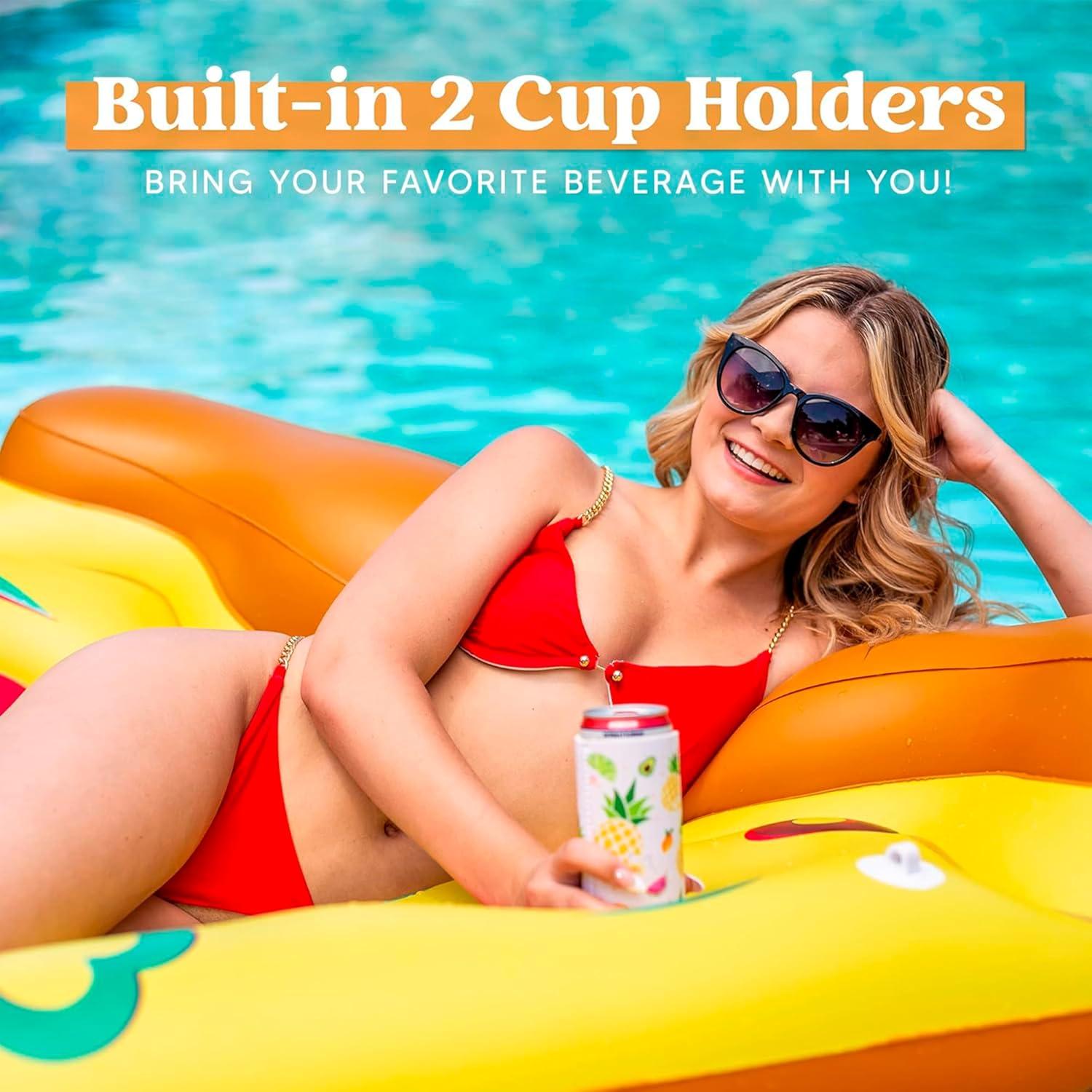 Flotador Inflable Gigante Rebanada de Pizza JOYIN 179 cm