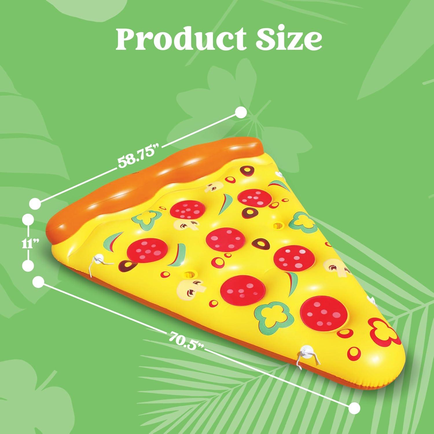 Flotador Inflable Gigante Rebanada de Pizza JOYIN 179 cm