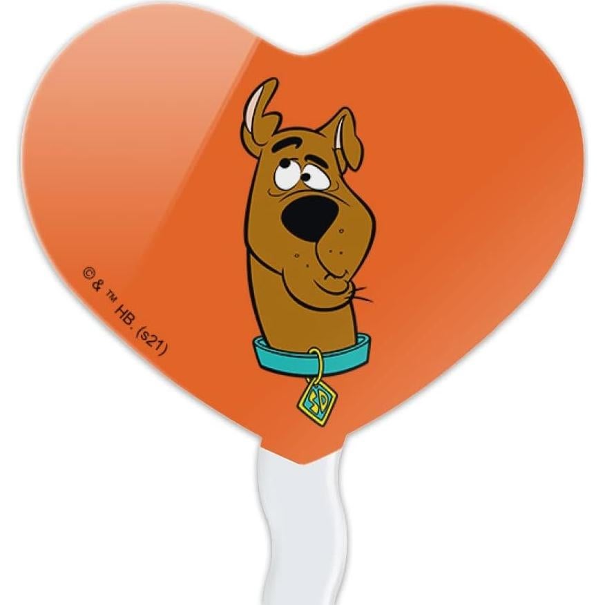 Set de 6 Picos de Corazón Scooby-Doo para Cupcakes