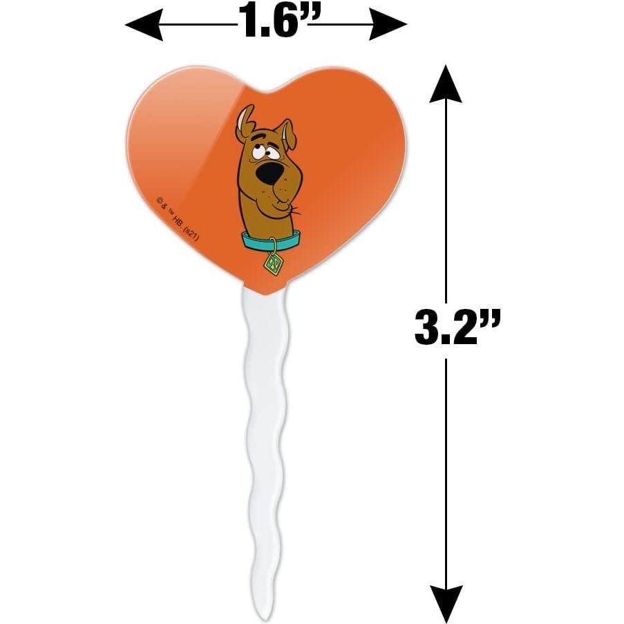 Set de 6 Picos de Corazón Scooby-Doo para Cupcakes