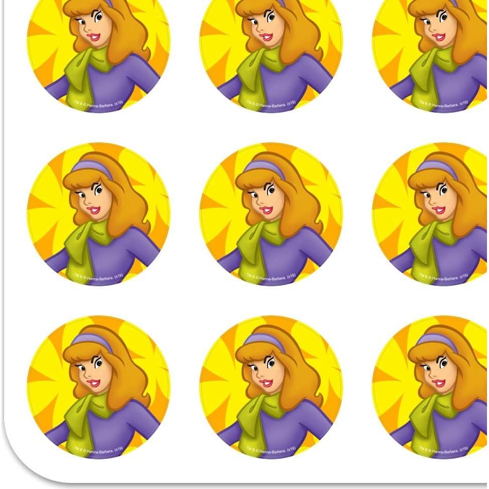 Planificador de Personaje Scooby Doo - 50 Pegatinas Transparentes