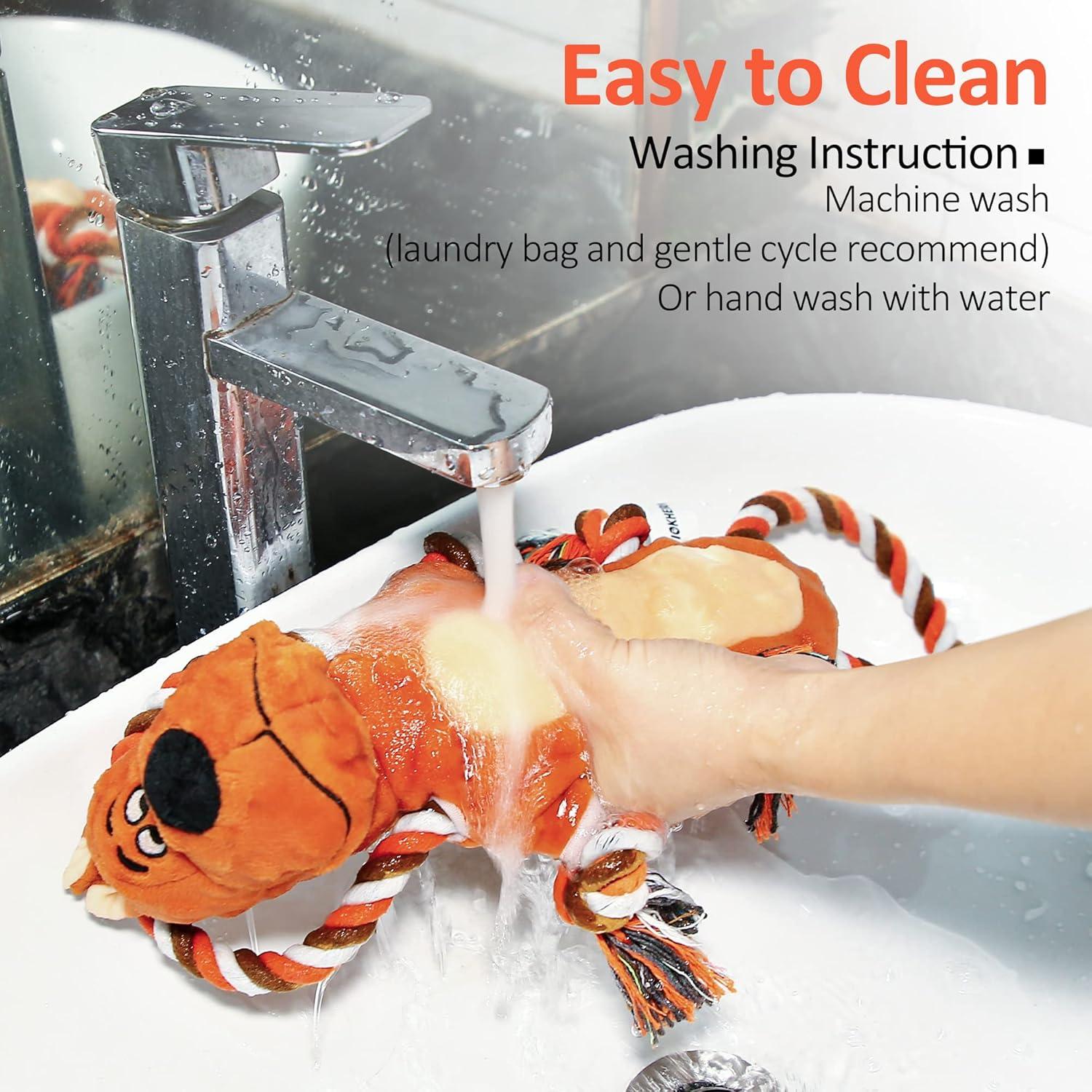 Juguete de Tirar de Peluche para Perros IOKHEIRA 40cm Marrón