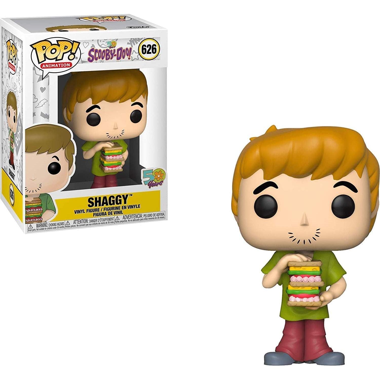 Figura de Vinilo POP Scooby Doo - Shaggy con Sándwich 9.5cm