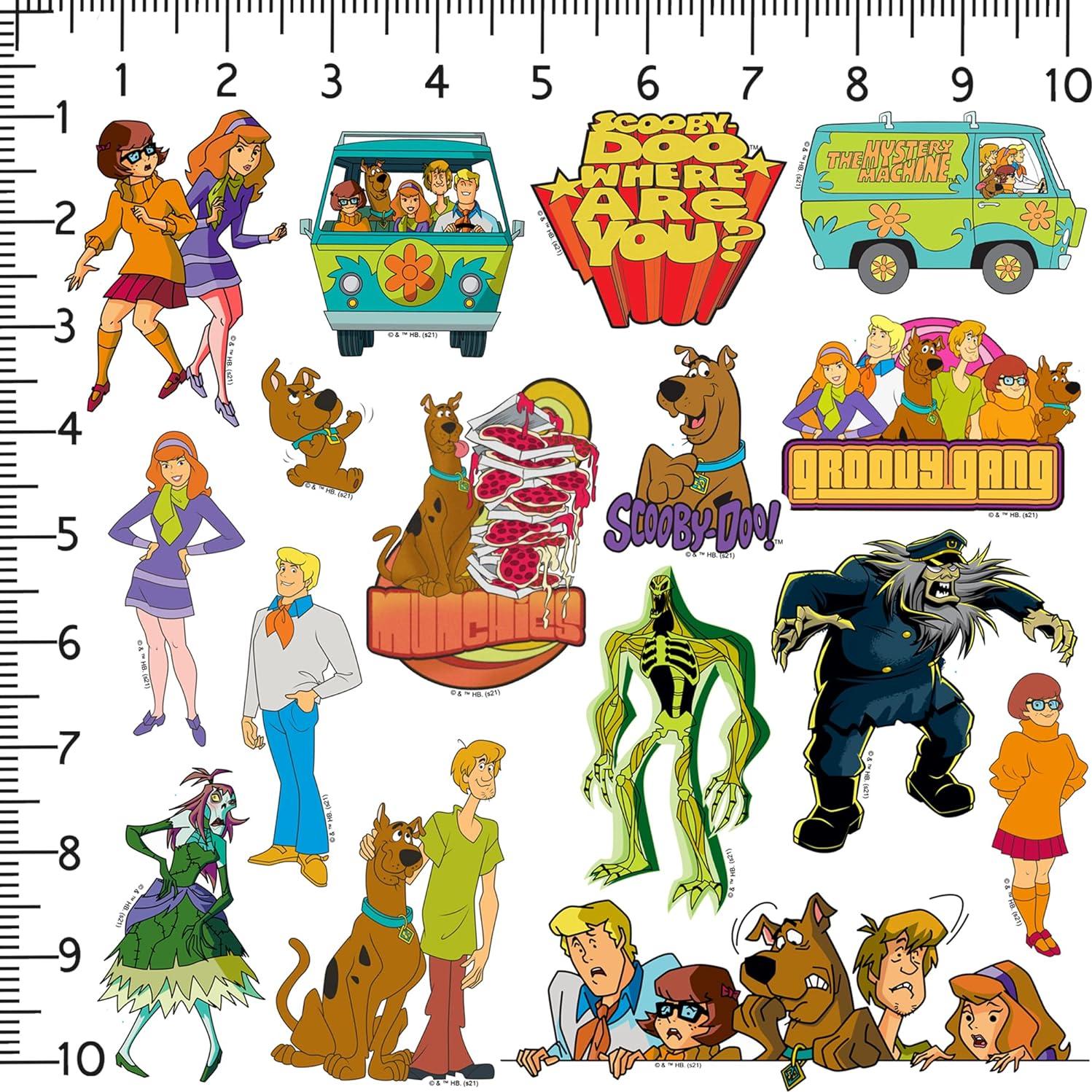 Calcomanías Scooby-Doo - Paquete de 50 Vinilo Premium