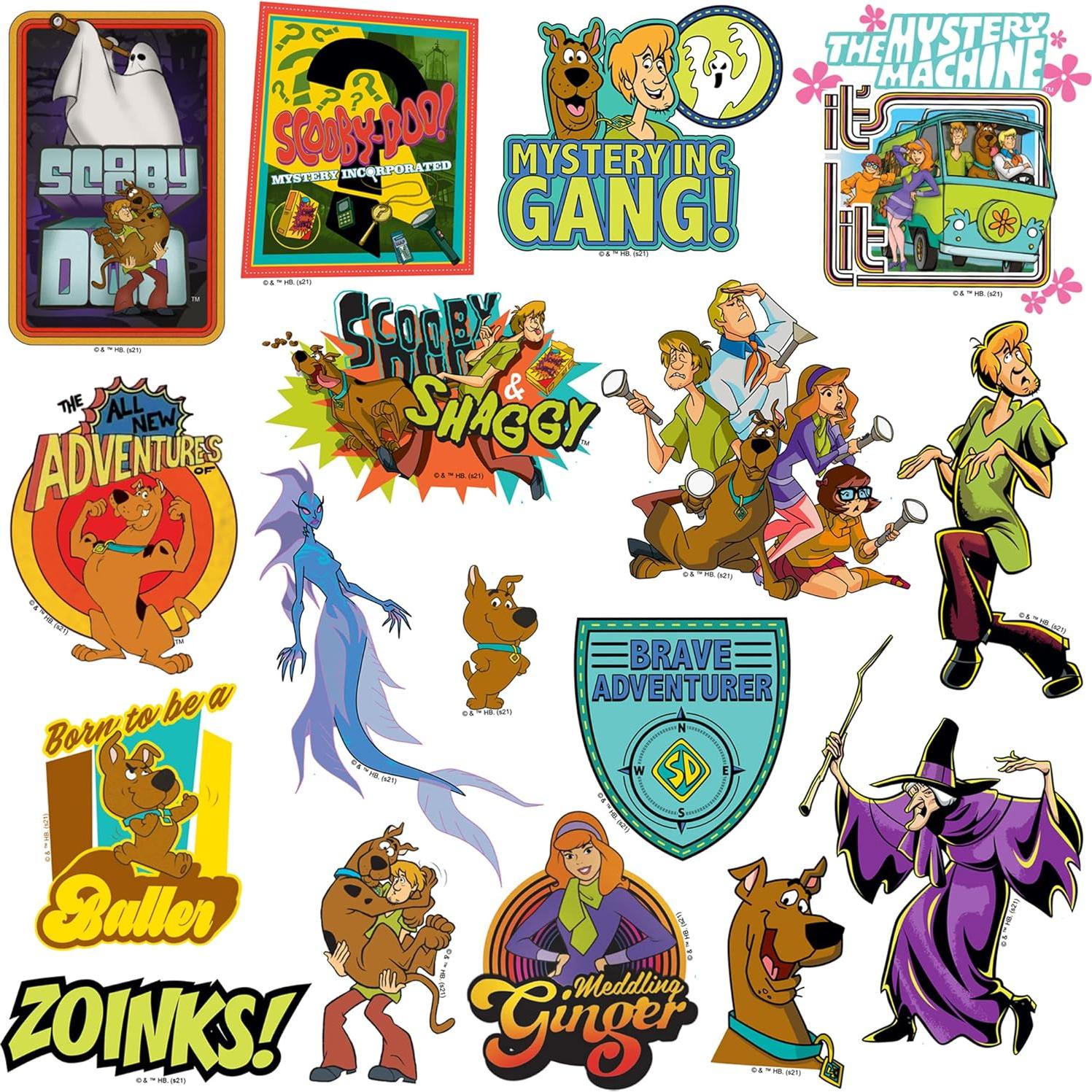 Calcomanías Scooby-Doo - Paquete de 50 Vinilo Premium