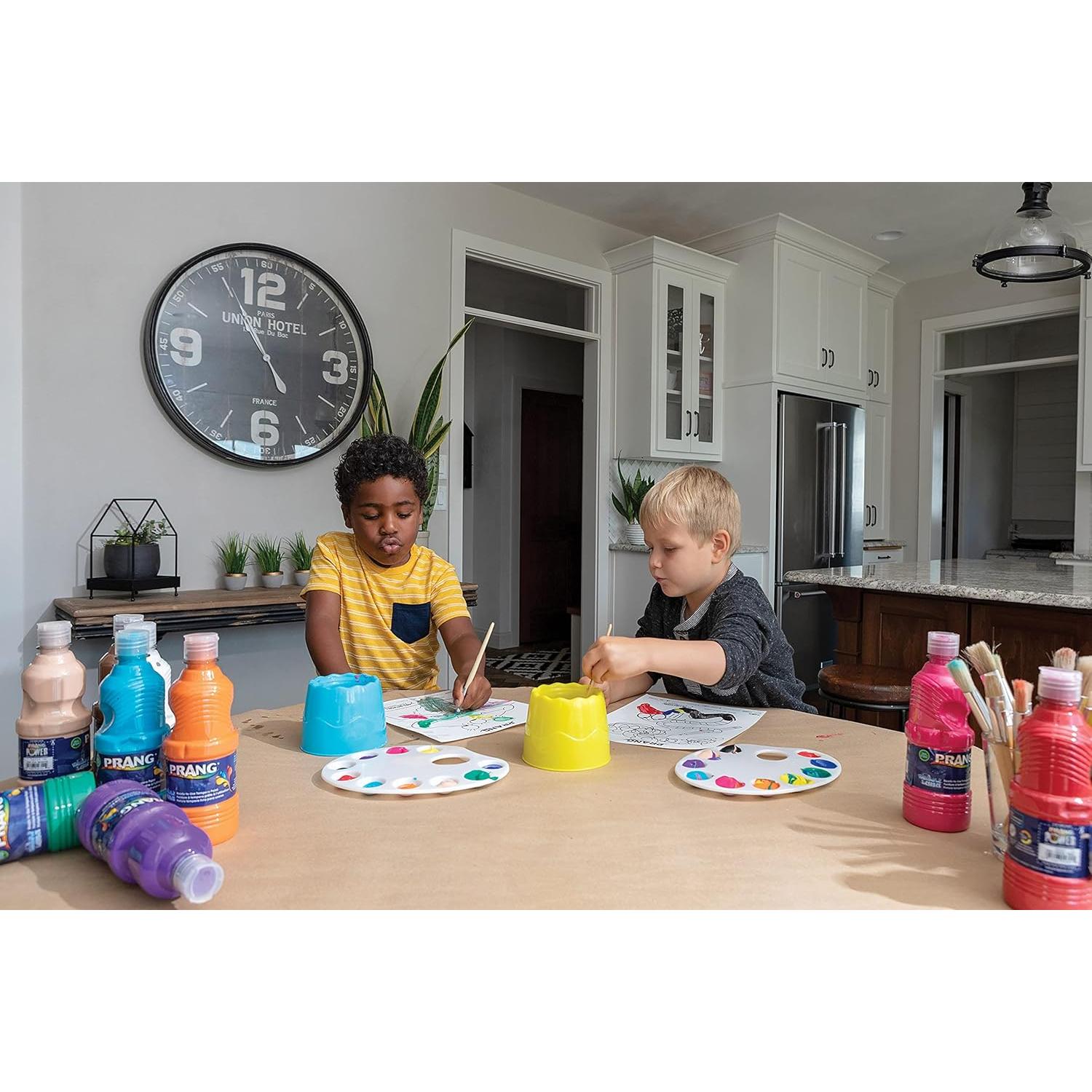 Pintura Tempera Lavable Prang 12 Botellas 473ml Blanca