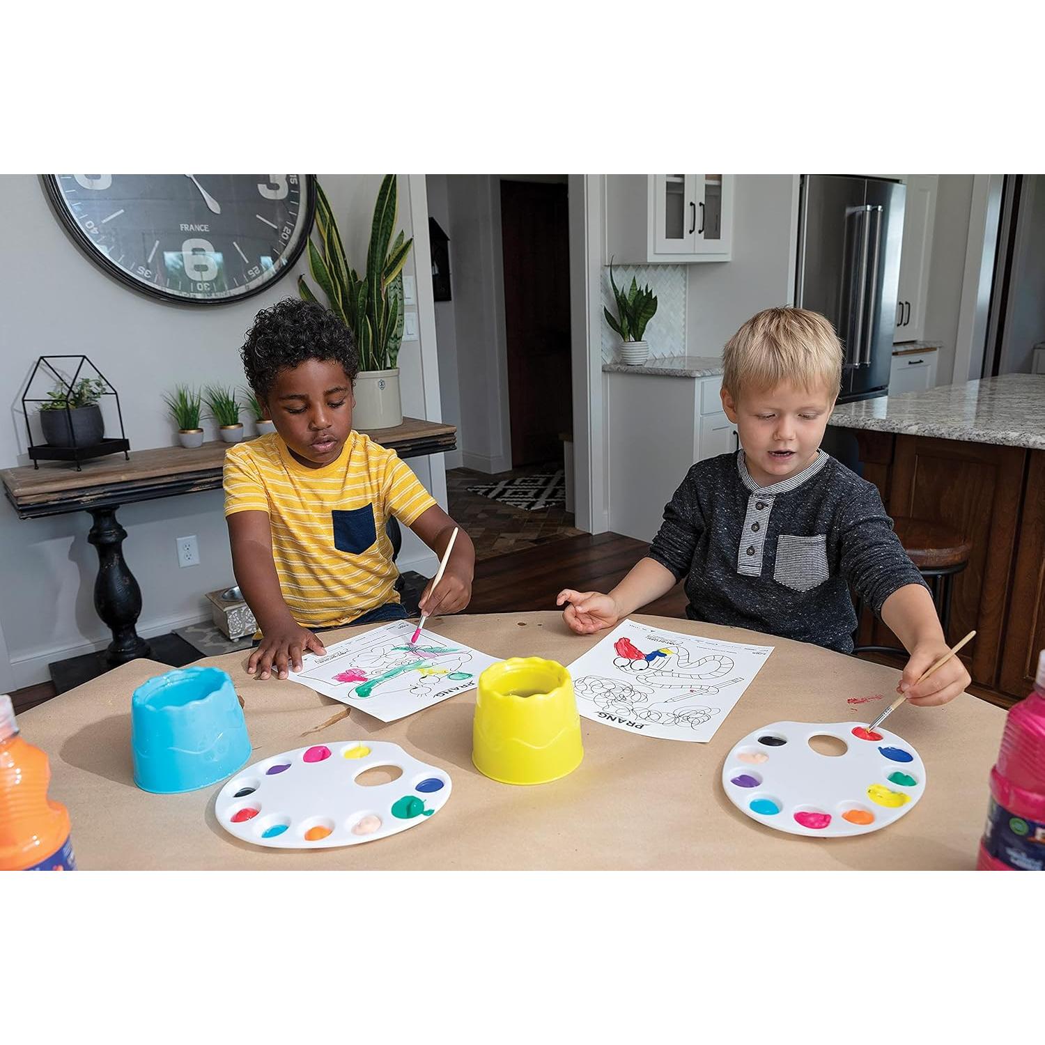 Pintura Tempera Lavable Prang 12 Botellas 473ml Blanca