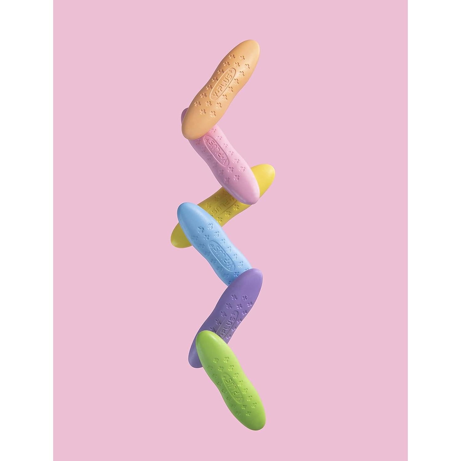 Crayones YPLUS de Cacahuate 12 Colores Pastel Lavables