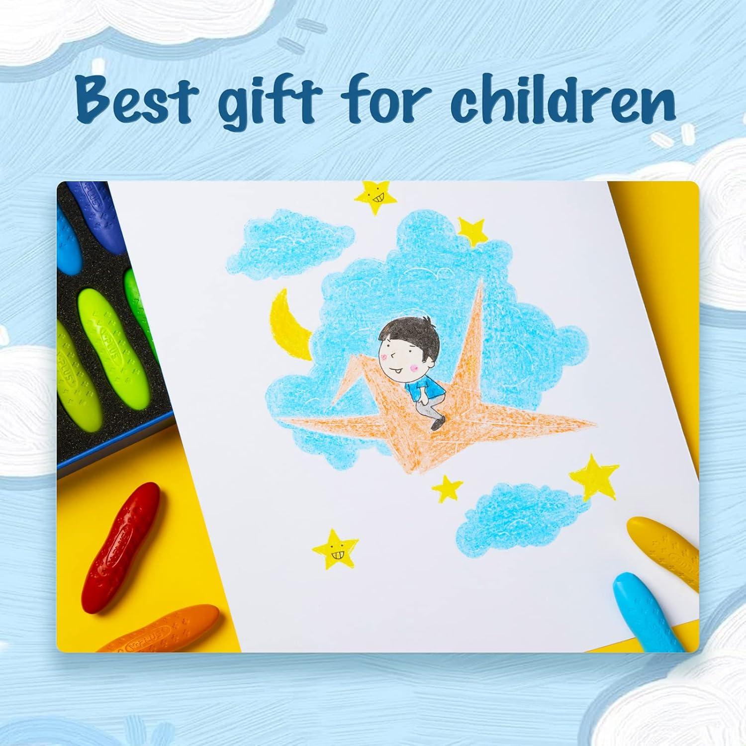 Crayones YPLUS para Niños 24 Colores No Tóxicos