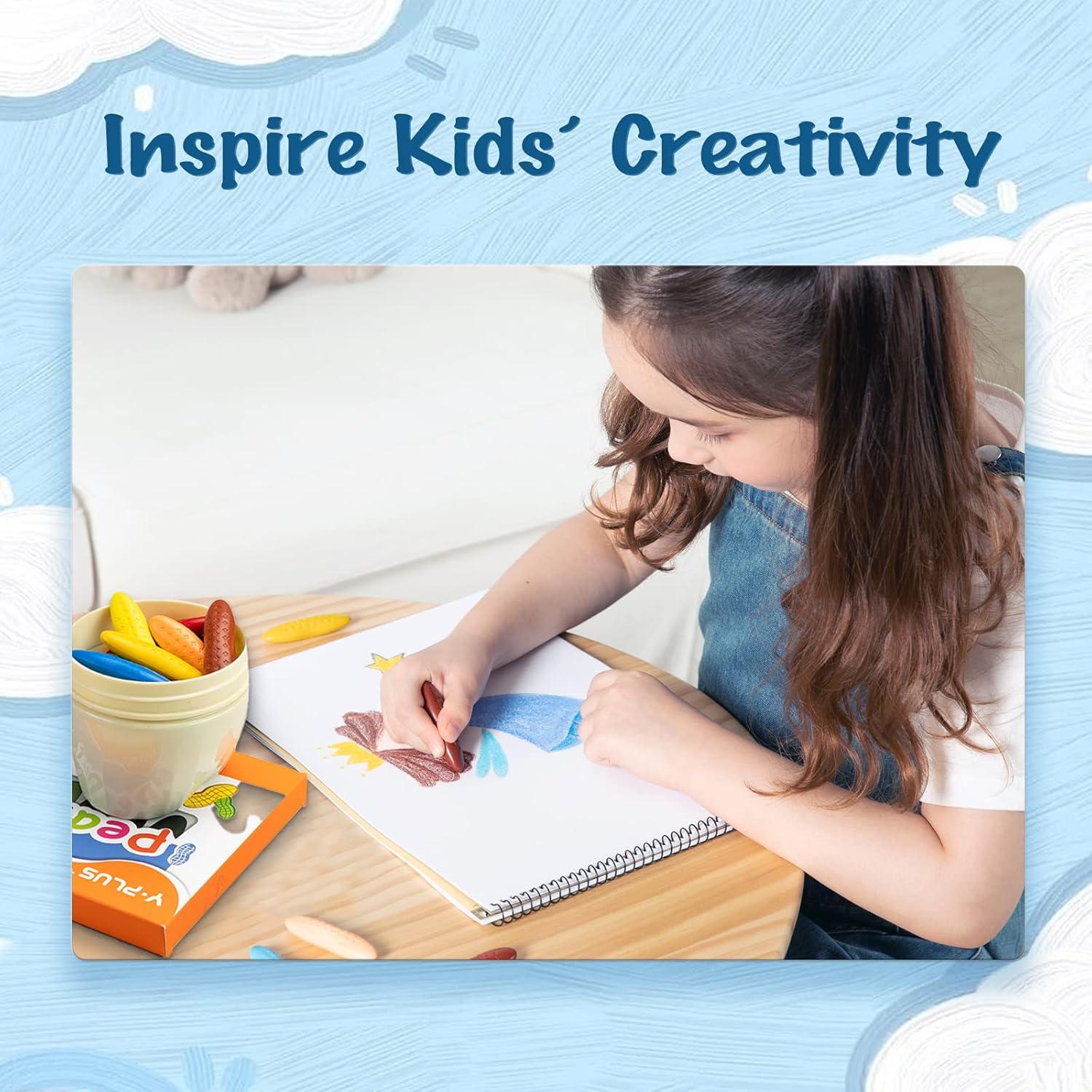 Crayones YPLUS para Niños 24 Colores No Tóxicos