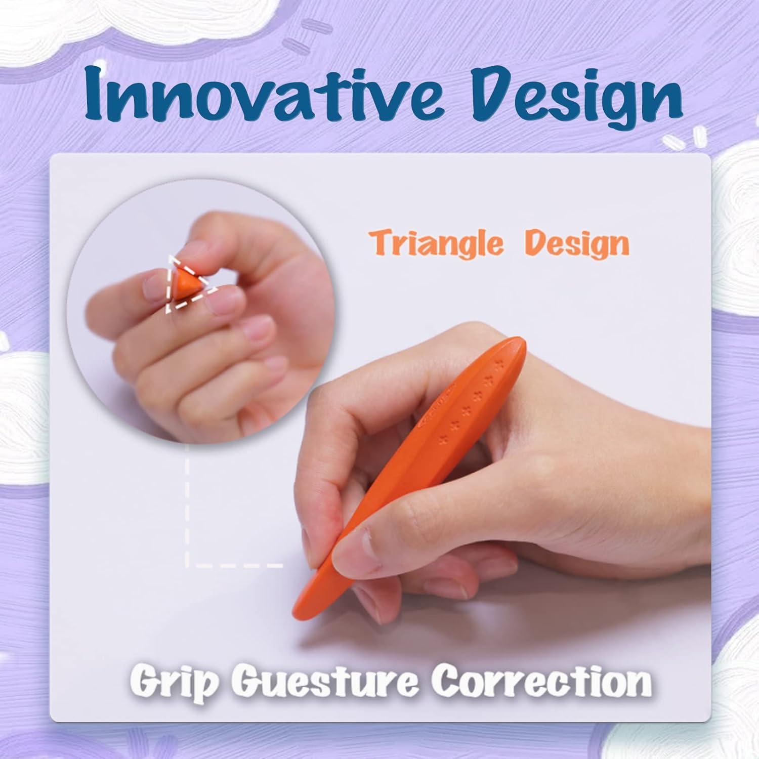 Crayones Triangulares YPLUS 12 Colores No Tóxicos