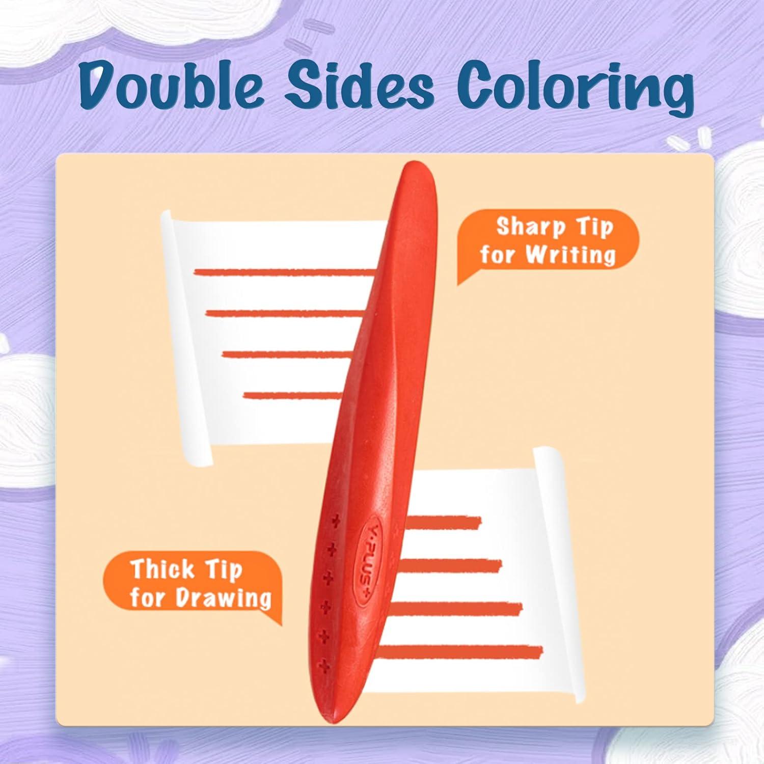 Crayones Triangulares YPLUS 12 Colores No Tóxicos